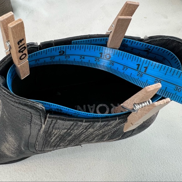 Roan Barcelona Black Buff Scratch Chelsea Boots Size 7 - Picture 12 of 14